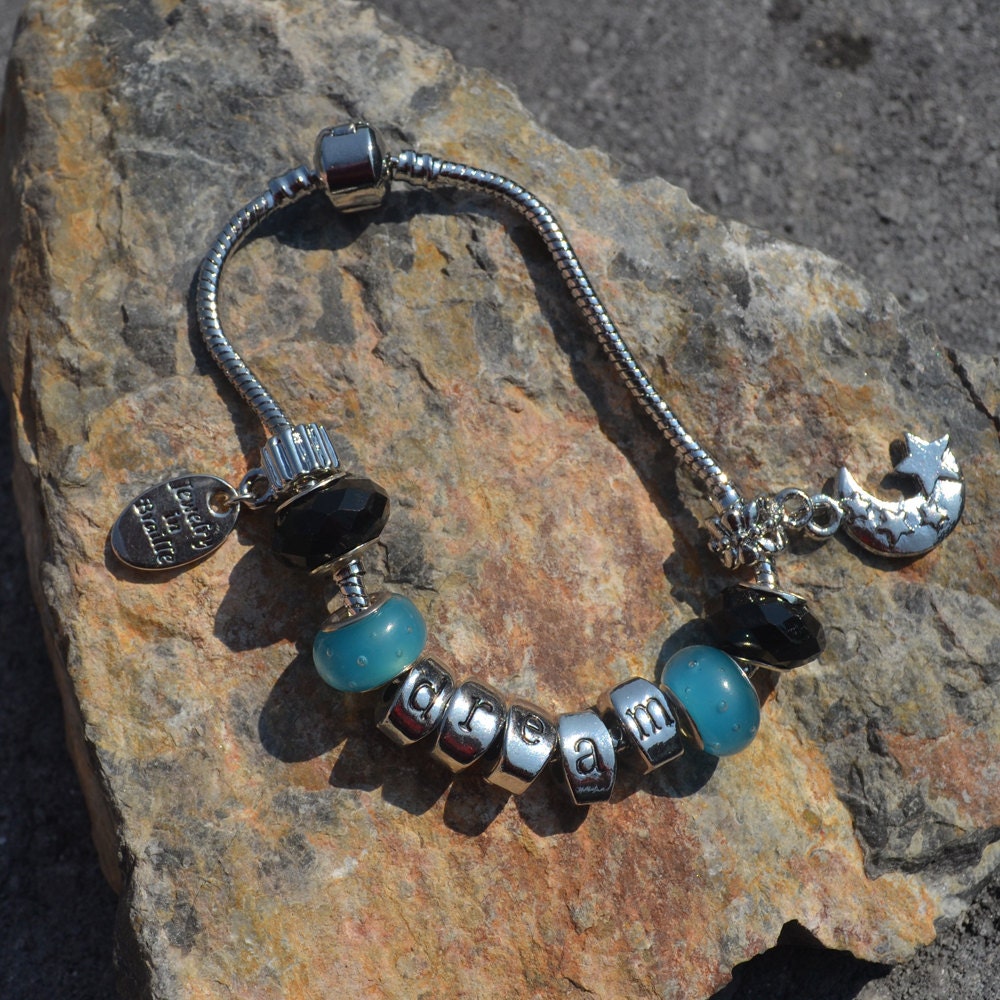 SALE Braille Letter Bead Bracelet from Jewelry in by KFEHRdesigns