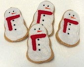 Felt food Christmas Snowman Cookies Set Of 4 Great stocking stuffers. Felt food Play food Pretend food Perfect for play kitchens Il_170x135