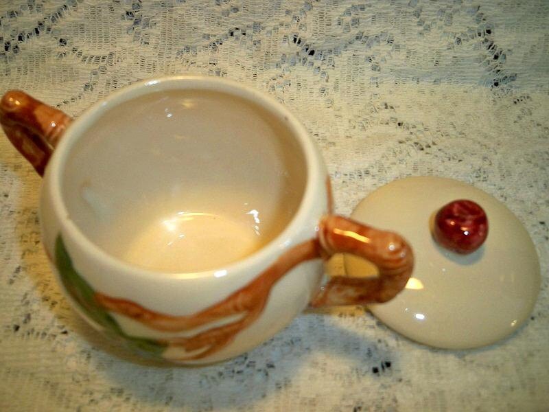 Vintage Franciscan China Apple Sugar Bowl with Lid