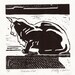 Window Cat Linocut Artist Print