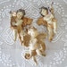 3 vintage cherub angel ornaments--Christmas decor--gift embellishment