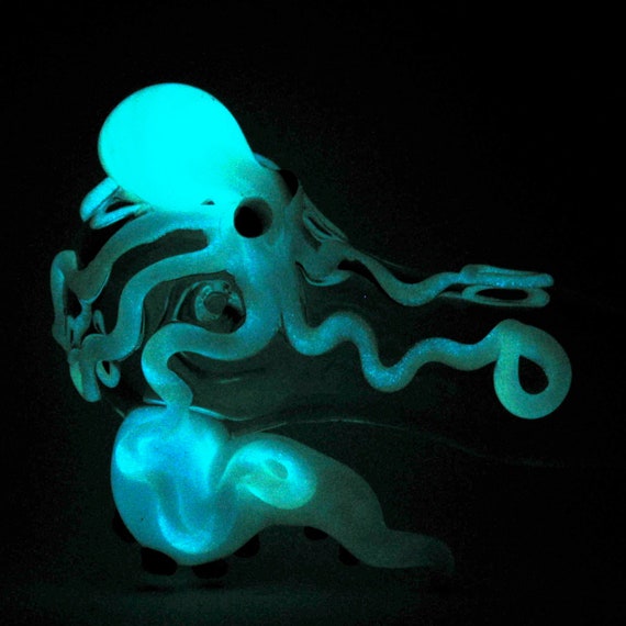 The Orginal Glow in the Dark Octopus  Spoon Large Thick Hand