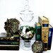 The White Owl Plant Terrarium - Easy to care for houseplant - Fern Moss LARGE Glass Apothecary Jar with Barn Owl Figurine