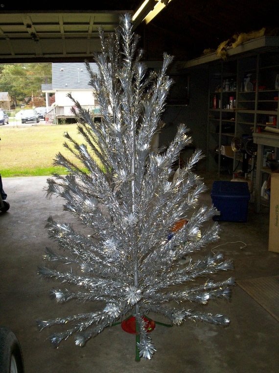 6 1 2 foot aluminum silver pom pom christmas by 6 1 2 foot aluminum silver pom pom christmas by