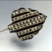 Art Deco Brooch HatPin Celluloid Rhinestone Enamel Vintage Jewelry 1920s Hat Pin Black Arrow