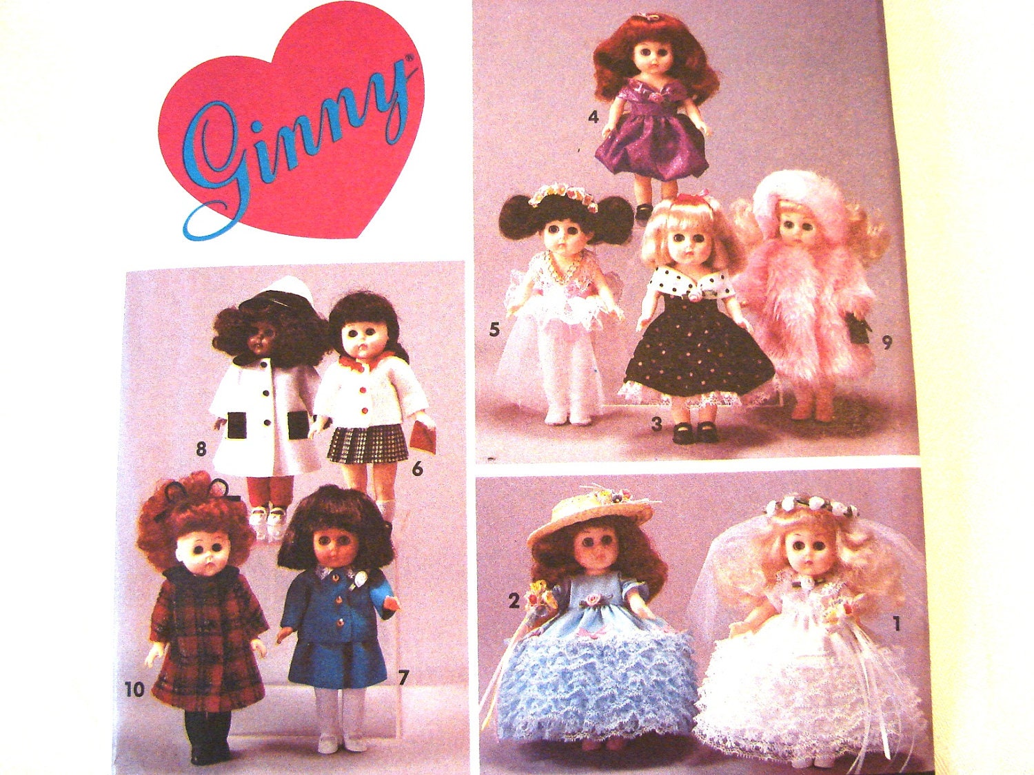 Tenue Vintage Pour Poupée 20 Cm – Ginny, Virga, Mme Alexander, Mini Kidz'n'Cats