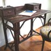 Vintage Bohemian Chic Bamboo Reed Writing Desk