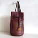vintage Woven leather backpack