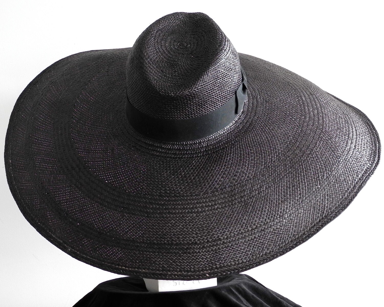 Wide Brim Panama Fedora Hat Women's Sun Hat Floppy Straw