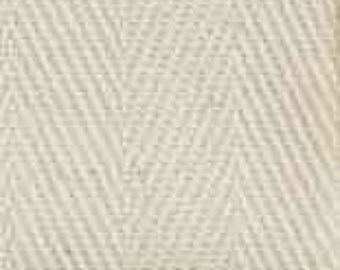 10 yards Cotton Twill Tape - Half inch wide Earth Friendly Ribbon Color Natural~ZipperStop Wholesale Authorized Distributor YKK®