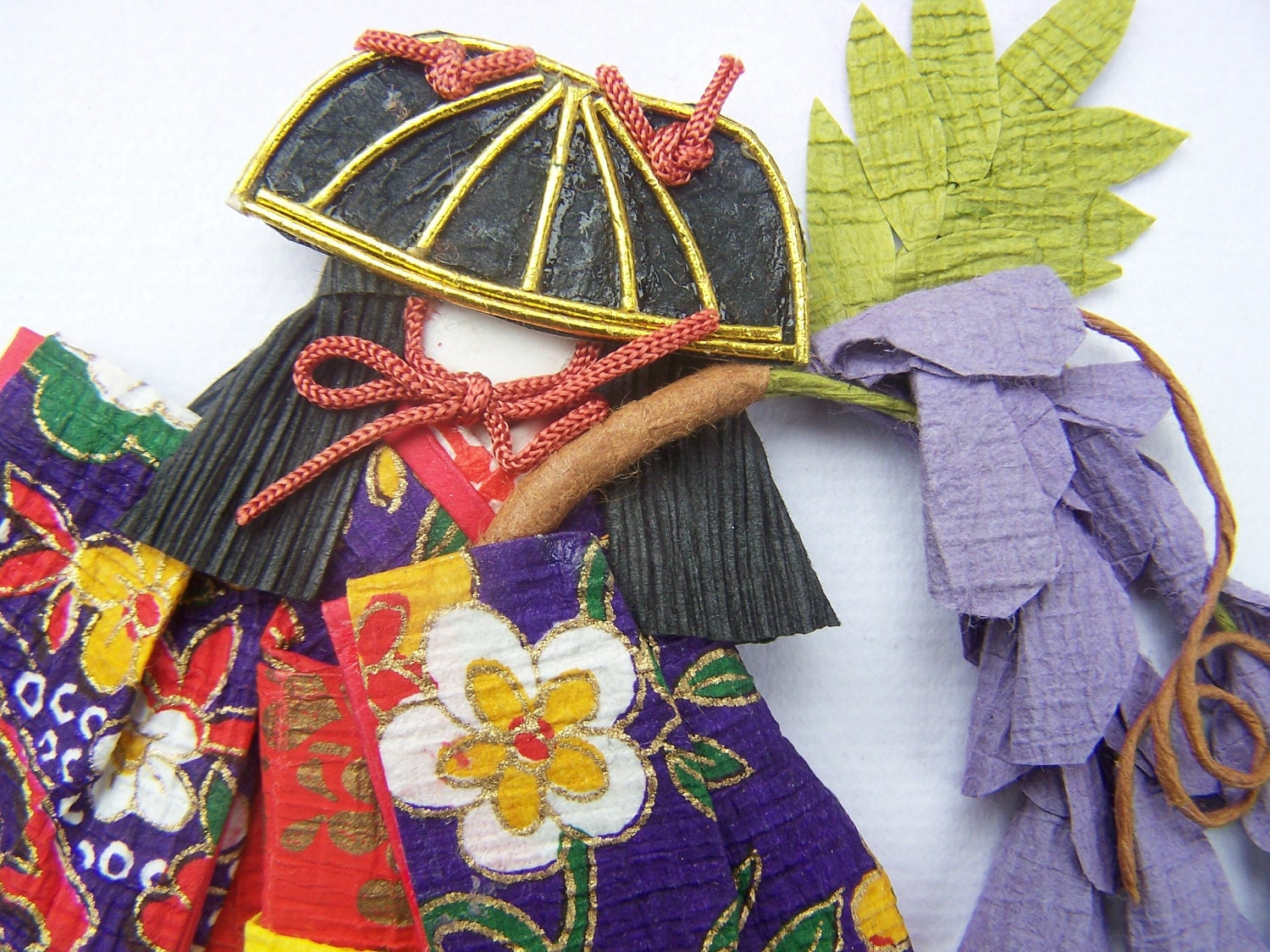 Vintage Home Decor Japanese Paper Art Wall by papercherries