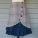 English Major ruffle front skirt Sz 14