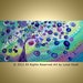 Original Modern Abstract Fantasy Tree Landscape Large Painting SUMMER WAVES by Luiza Vizoli