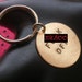 F .CK OFF Keychain--Stamped Disc Keychain, Brass Key Ring, Womens Keychain, Mens Keychain, Unisex, MATURE, Fuck Keychain, Metal Taboo