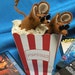 Felt Mice in Popcorn Box decoration soft sculpture keepsake