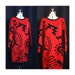 Vintage 80s Siouxee Geometric Abstract Sweater Dress
