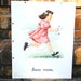 School Poster Childrens Reading Chart, Vintage Teachers Dick Jane era Primer Beginning Reader Books Mid Century Ephemera Billy, Dog Rex 50s