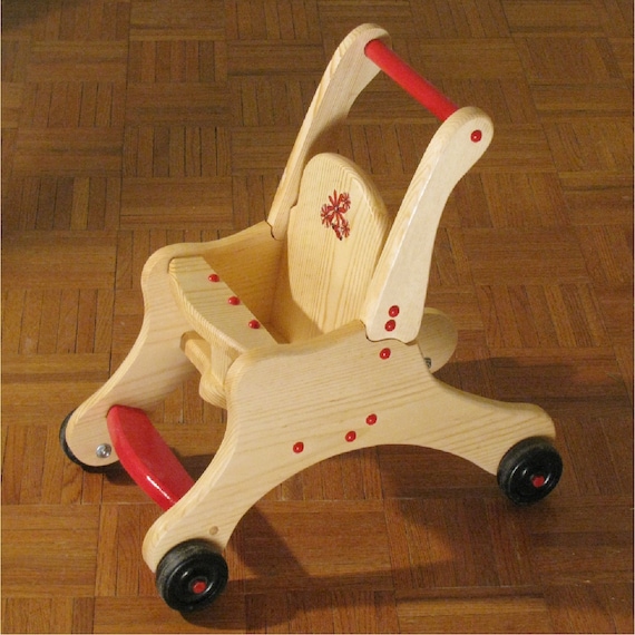 melissa and doug wooden doll stroller