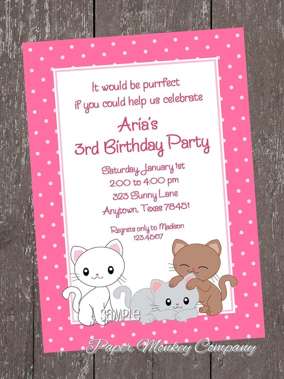 Warrior Cat Birthday Party Invitations 3