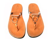 Caramel Star Leather Sandals for Men & Women by SANDALI on Etsy