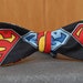 Big Superman Shield on Black Bow tie