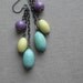 mystique earrings - vintage lucite