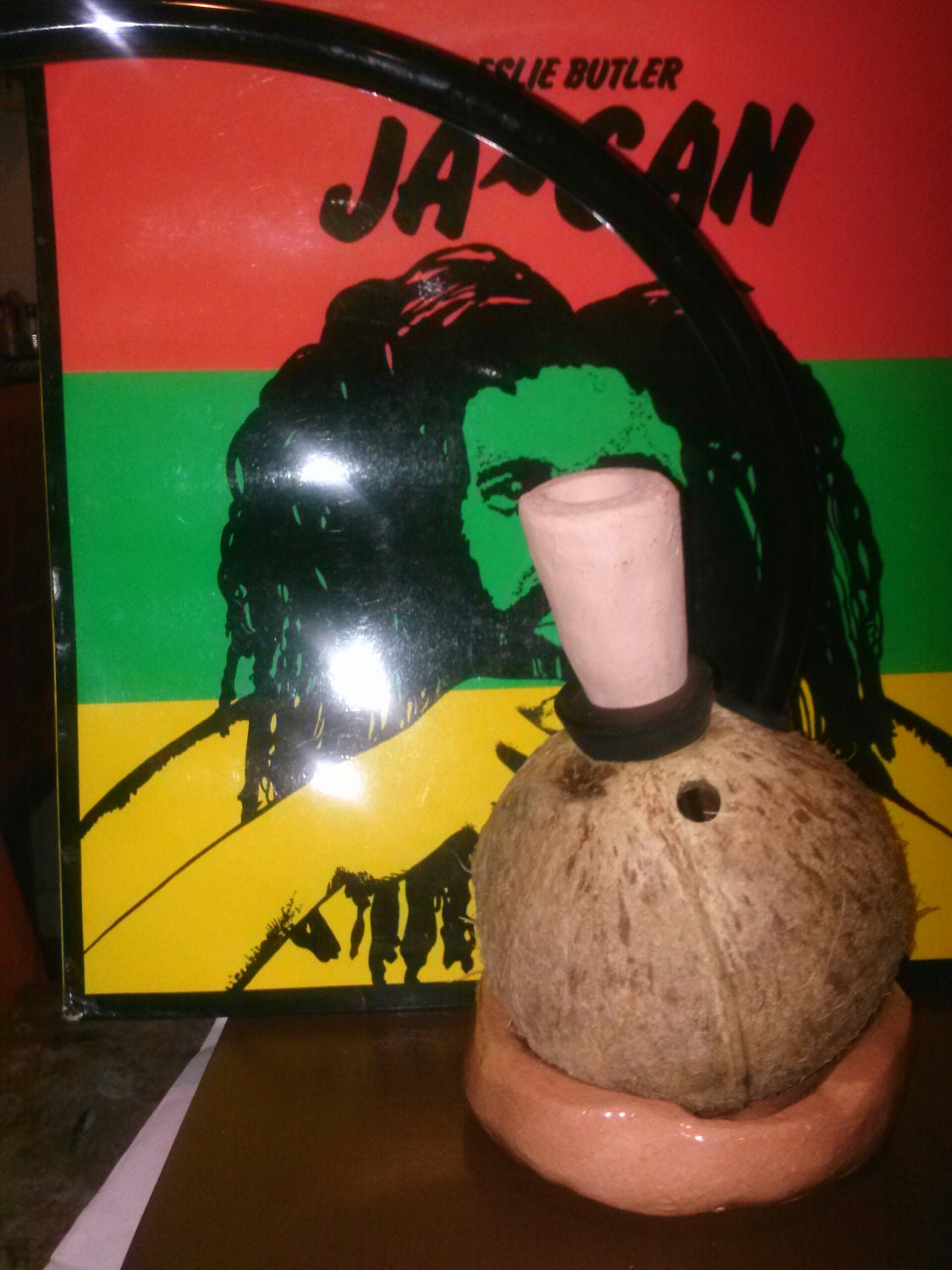 Rasta chalice. Peace pipe. by thechaliceman on Etsy