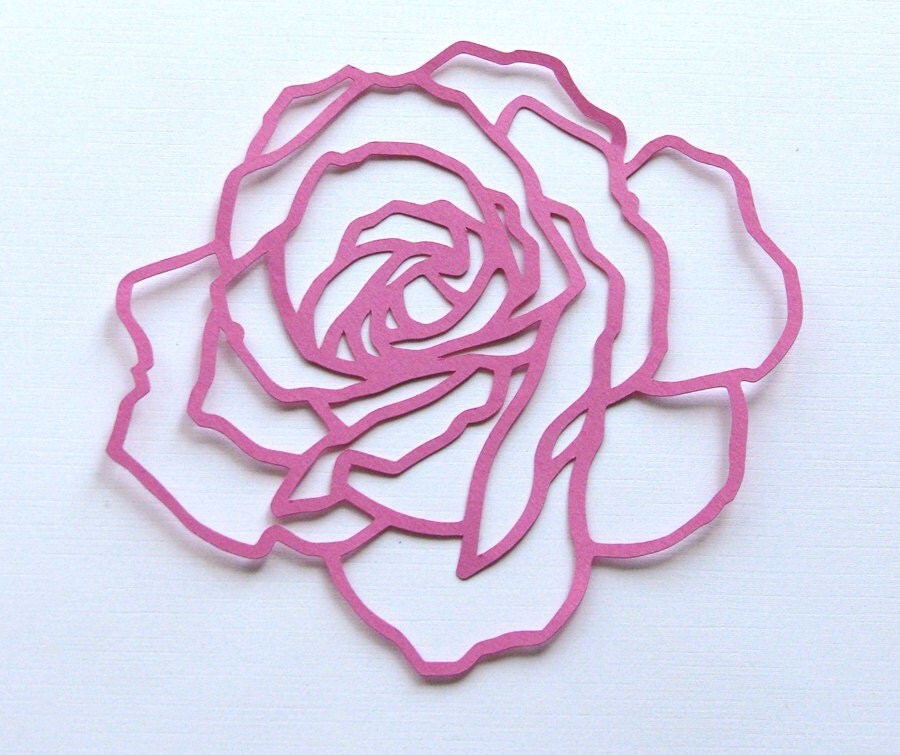 Rose die cut set of 2