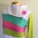 RAINBOW SHERBET - Hoodie Sweatshirt Sweater - Recycled Upcycled - One of a Kind Women - MEDIUM