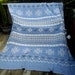 Vintage Camp Blanket Cotton Large Size 97x74