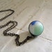 Blue and Green Vintage Marble Necklace