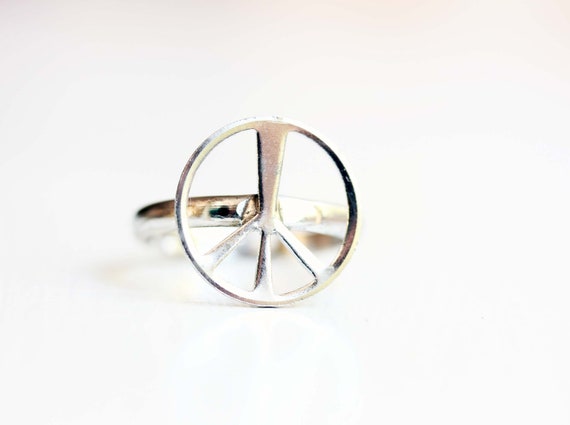 Silver Peace Ring