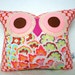 Amy Butler Soul Blossoms fabric owl pillow/Ready to ship