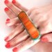 Double Finger Ring Glass - big bold handmade cocktail ring - FASHIONISTA - 2 .7 inch