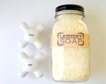 Unscented Laundry Soap / Eco Friendly Home / in a Farmhouse Mason Jar