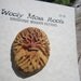 Carved Tree Button- Hand Carved Artisan Tree of Life Button