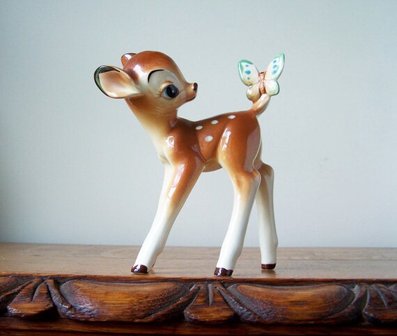 vintage walt disney bambi figurine