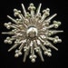 Vintage Large Dimensional Floral Modernist Pin 1950s