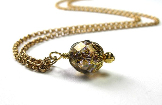 1/20 12K Gold Filled Necklace Double Rolo Chain by jewelrybyNaLa