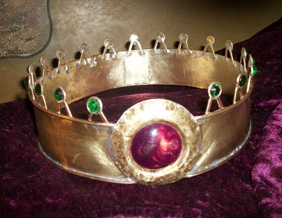 Mens Beowulf Brass Crown by WickedlyWired on Etsy