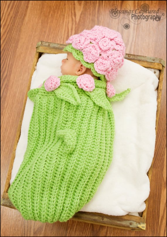 Rose Cocoon Crochet Pattern pdf 120B