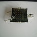 vintage black and gold wheelbarrow glass candy dish