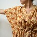 Thai Style Cream Silk Kaftan -Loungewear, Silk Robe, Caftan, Spa, Perfect long dress, beachwear, Anniversary, Birthday gift or bridal favor
