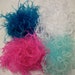 One Jumbo Curly Ostrich Feather Puff Hair Clip: 3 Colors To Choose From