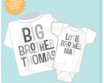 Big Brother Little Brother Shirt set of 2 Sibling Shirt