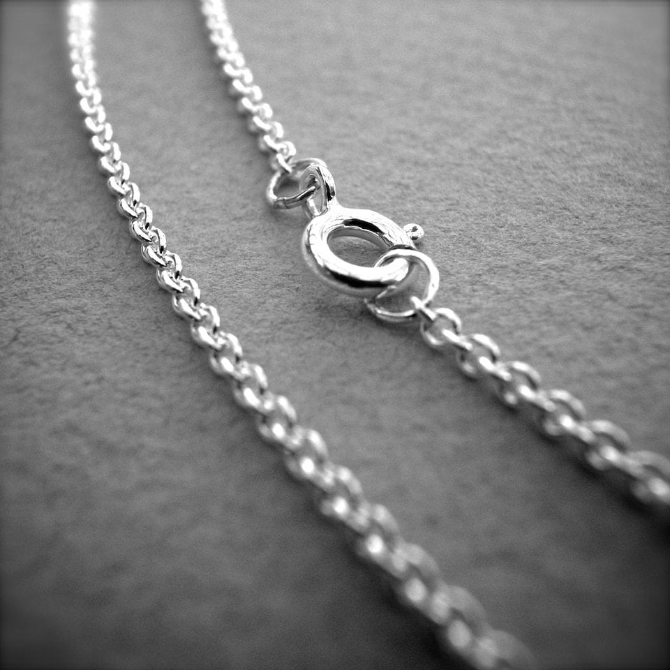 sterling silver 1.5mm cable chain by beset on Etsy