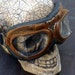 Steampunk Goggles Glasses lenses loops cyber Aviator Club ---RARE-----Time Travel Crazy Scientist's Oculo-Vision Tool---biker motorcycle