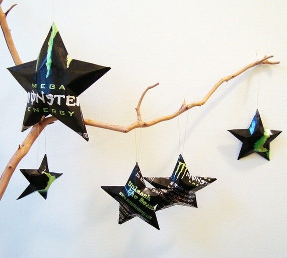 Mega Monster Energy Christmas Ornaments Can Upcycled Drink