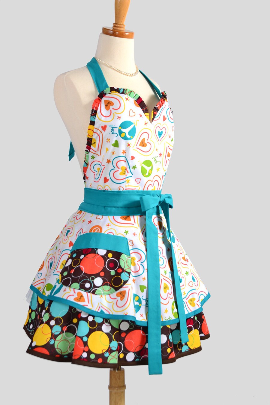 Sexy Retro Pinup Apron Flirty And Cute Retro Womans Apron In