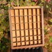Part printer's wooden type case /tray / drawer - for display, thimbles,etc